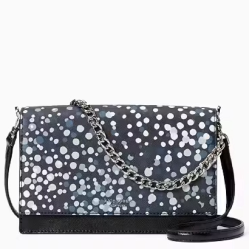 Kate Spade Polka Dot Crossbody Bag in Black and White